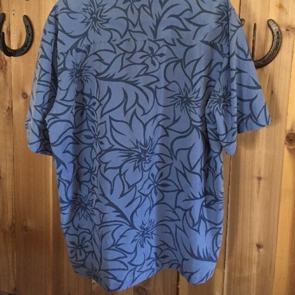 2000's Hawaiian Collared Shirt Floral Short Sleeve - Picture 4 of 8